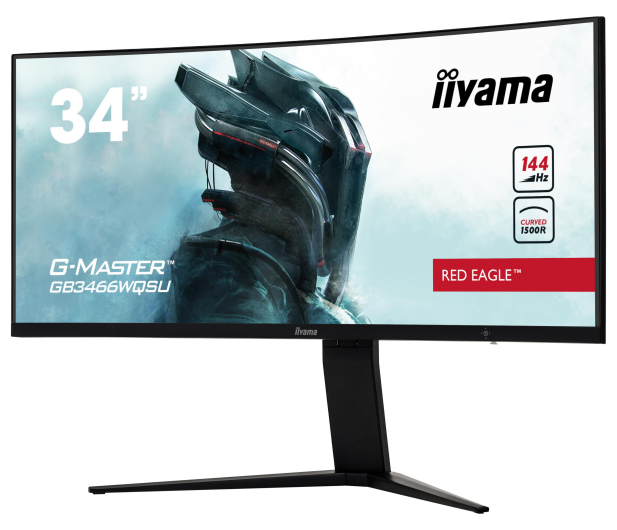 iiyama G-Master 34" GB3466WQSU-B1 Red Eagle Curved 144Hz 1ms HDR - 573321 - zdjęcie 3